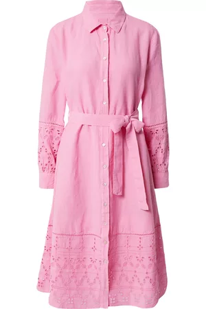 120% Lino Mulher Vestidos de luxo - Vestidos camiseiros
