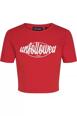 UNFOLLOWED x ABOUT YOU Menina T-shirts & Manga Curta - Camisa 'GIRLFRIEND