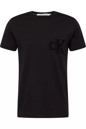 Calvin Klein Homem T-shirts & Manga Curta - Camisa 'CHENILLE