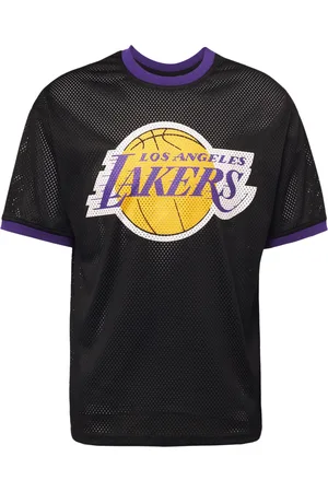 T-shirts New Era Los Angeles Lakers NBA Team Logo Mesh Oversized T-Shirt  Black/ True Purple