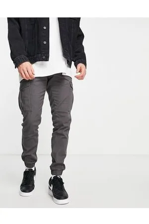 JACK & JONES Intelligence slim fit cargo trousers in dark