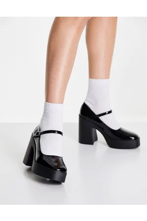 ASOS Penny platform mary jane heeled shoes in