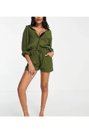 Esmée Esmee Exclusive co-ord beach shorts in khaki