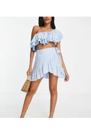 Esmée Esmee Exclusive wrap frill beach skirt co-ord in