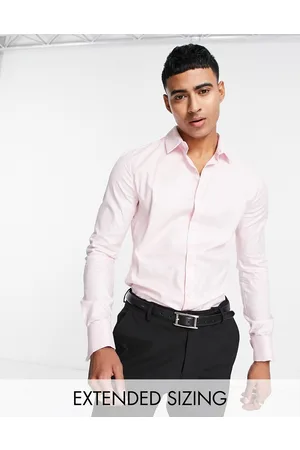 ASOS Formal royal oxford skinny shirt with double cuff in
