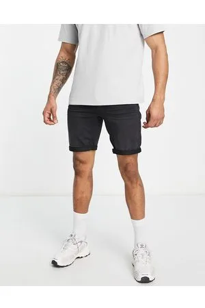 Only & Sons Jog denim shorts in washed