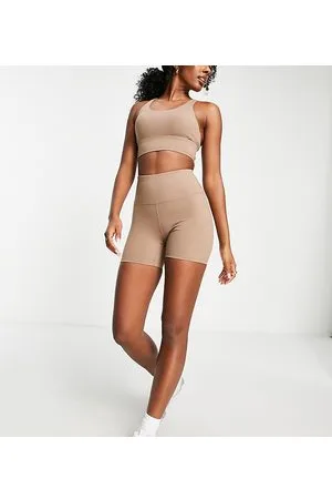 TALA Zinnia high waisted mesh leggings in khaki exclusive to ASOS