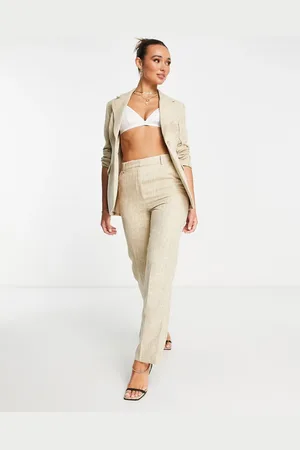 NA-KD X Femmeblk co-ord tailored trousers in beige