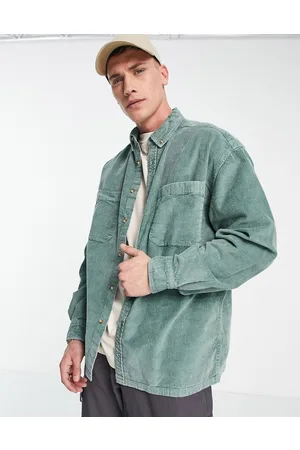 ASOS 90s oversized cord shirt in vintage washed