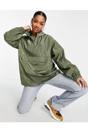 ASOS Overhead rain jacket in khaki