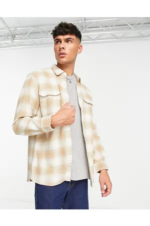 Levi's Jackson worker shirt in tan check with pockets
