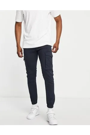 JACK & JONES Intelligence slim fit cargos with cuff in