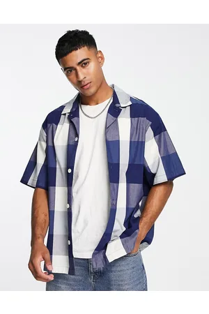 Levi's Slouchy shirt with revere collar in large check