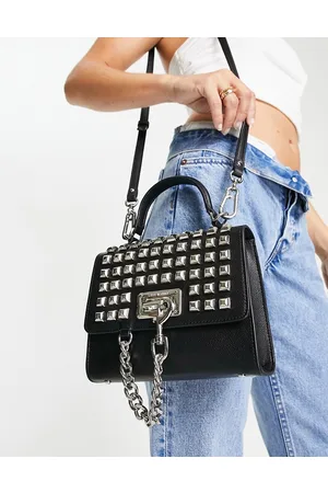 Steve Madden BDuo cross body bag with pyramid studs in