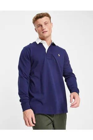 Ralph Lauren Icon logo long sleeve rugby polo classic fit in
