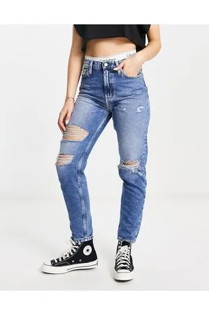 Calvin Klein Mom jeans in mid wash