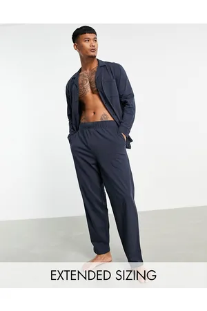 ASOS Pyjama set with long sleeve shirt and trousers in jersey