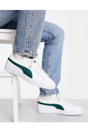 PUMA Basket Classic XXI trainers in and varsity green