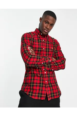 Ralph Lauren Homem Camisas Oxford - Lunar new year capsule gold logo check oxford shirt in /black