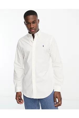 Ralph Lauren Player logo poplin shirt slim fit in