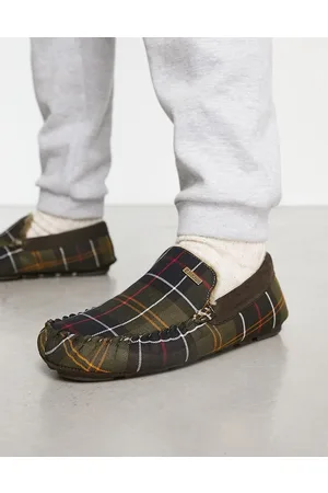 Barbour Monty tartan check slippers in