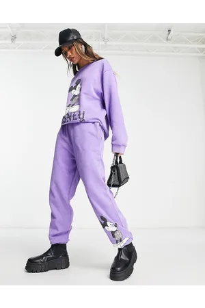 ASOS Punk Mickey license graphic oversized jogger co-ord in washed