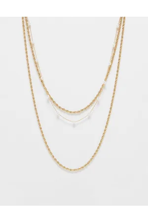Ashiana Multi layered necklace with glass stones