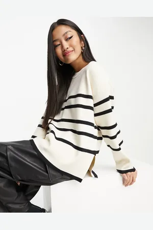 VERO MODA Striped jumper in mono