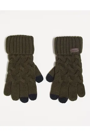 Barbour Homem Luvas - Gainford knitted gloves in khaki