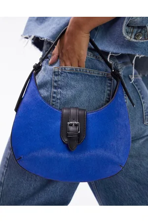 Topshop Sailor cow print leather shoulder bag in