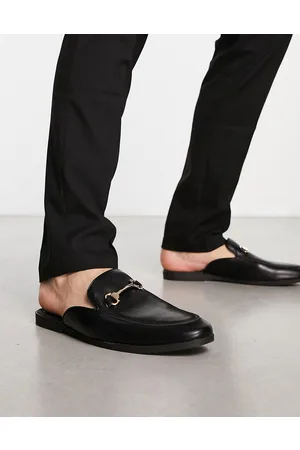 Truffle Collection Snaffle trim mule loafers in