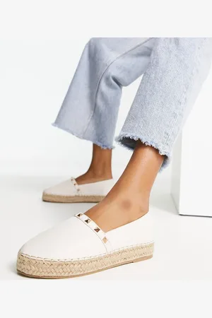 Truffle Collection Studded espadrille shoes in beige