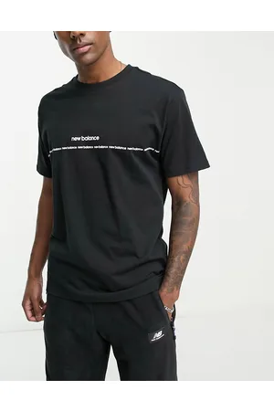 New Balance Homem T-shirts & Manga Curta - Linear logo t-shirt in