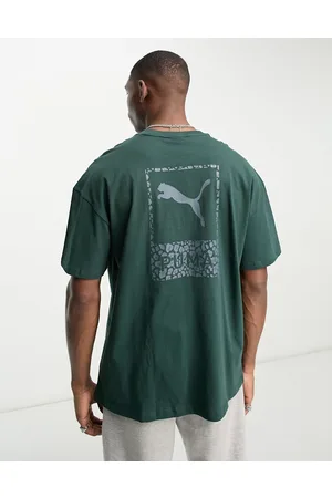 PUMA Safari back print t-shirt in green