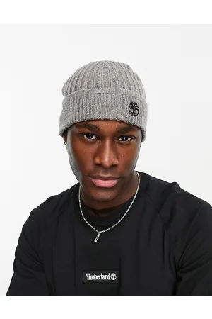 Timberland Solid Rib beanie in light