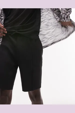 Topman Slim pintuck shorts in