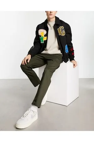 JACK & JONES Intelligence tapered carrot fit smart cargo with zip detail in khaki