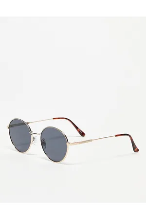 Topshop Mulher Óculos de sol redondos - Metal round sunglasses in with black lense