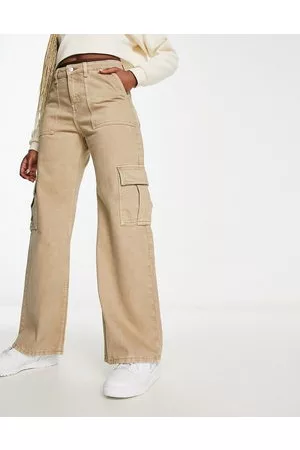 Monki Cargo jeans in beige