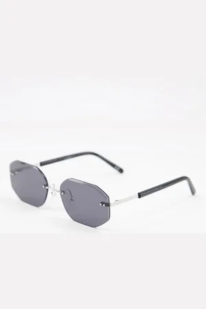ASOS 90s retro rimless sunglasses in