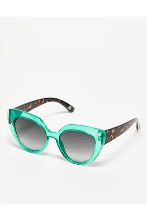 Topshop Oversized cat eye sunglasses in with smoke lens