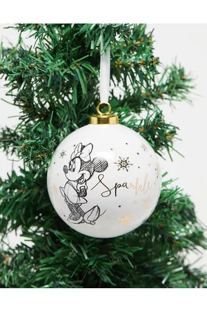 Widdop Coleção de Roupa Disney - Disney Christmas classic collectables Minnie Mouse ceramic bauble