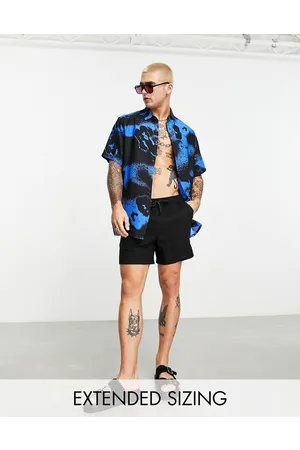 ASOS Homem Camisas Casual - Relaxed shirt in blue floral print