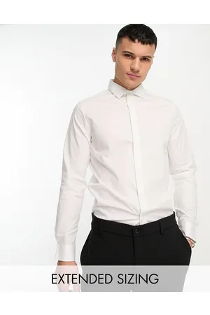 ASOS Homem Camisa Formal - Easy iron regular fit poplin shirt in