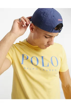 Ralph Lauren Logo front t-shirt custom fit in washed