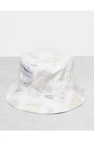 Guess Mulher Chapéus - Stamped bucket hat in white