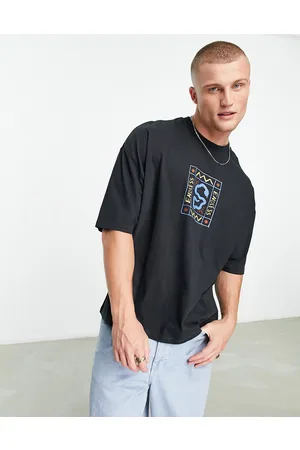 ASOS Homem T-shirts & Manga Curta - Oversized t-shirt in with snake chest print
