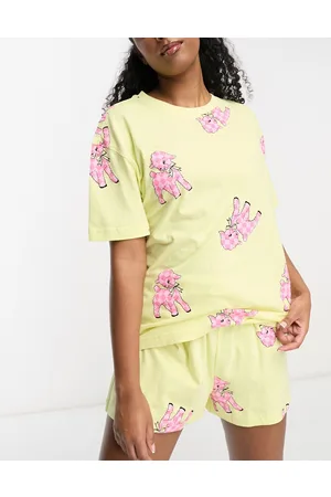 ASOS Mulher Pijamas - Lamb oversized tee & short pyjama set in
