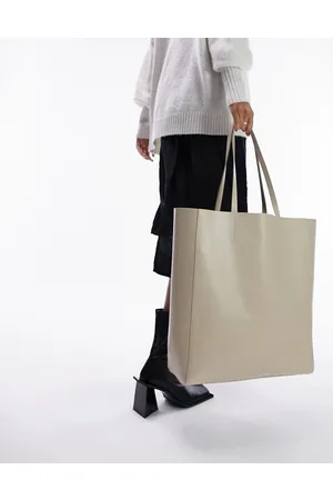 Topshop Oversized tote in off