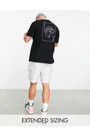 ASOS Homem T-shirts & Manga Curta - Relaxed t-shirt in with cherub card back print